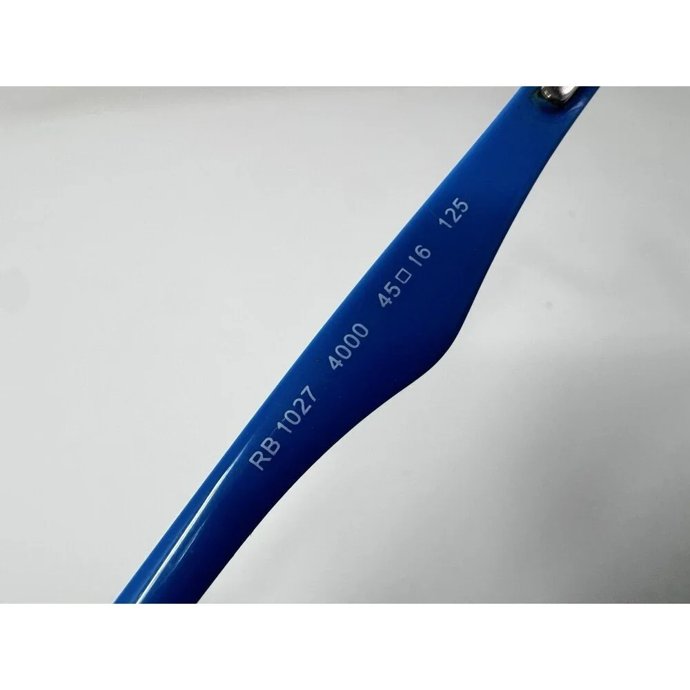 Ray-Ban RB1027 4000 Junior Blue Metal Eyeglass Frames 45-16-125 Authentic